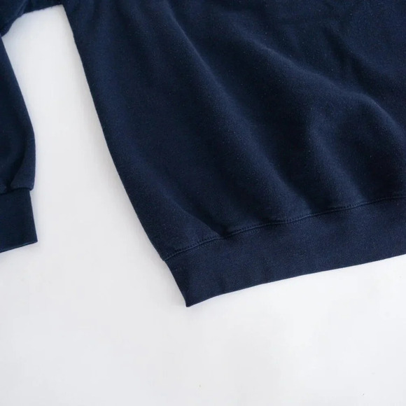 VTG Champion SMU Southern Methodist University Navy Boxy Fit Crew Neck Sweater L - Picture 8 of 11